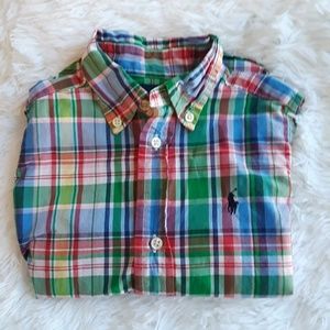 EUC Ralph Lauren Button Down Shirt Size 3/3T